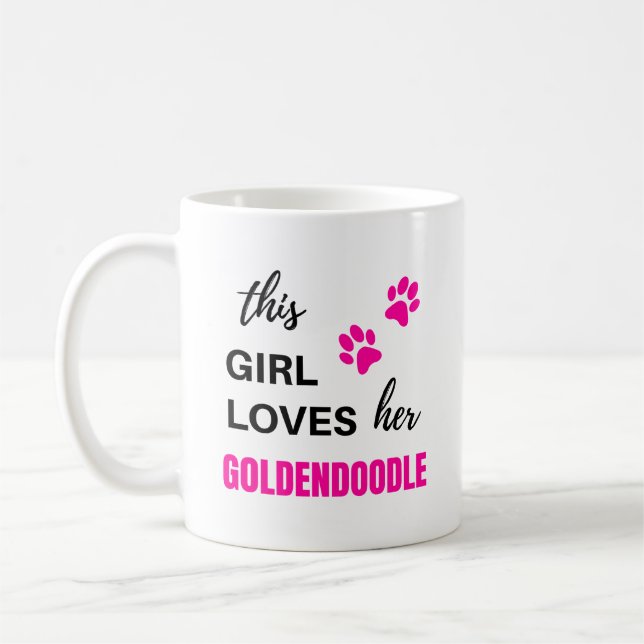 Mug Goldendoodle Chien Propriétaire Maman Mère (Gauche)