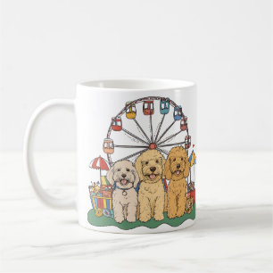 Mug Goldendoodle Chiens À Un Carnaval