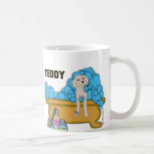 Mug Goldendoodle dans la baignoire