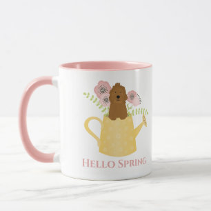Mug Goldendoodle dans un arrosoir