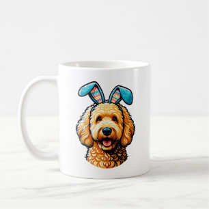 Mug Goldendoodle de Pâques Chien portant des oreilles 