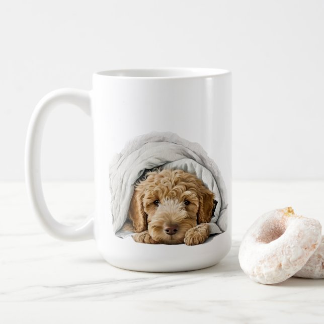 Mug Goldendoodle Labradoodle Chien Maman Thé Café Dood (Avec donut)