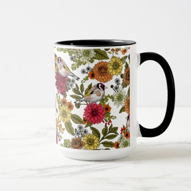 Mug Goldfinches dans le jardin (Droite)