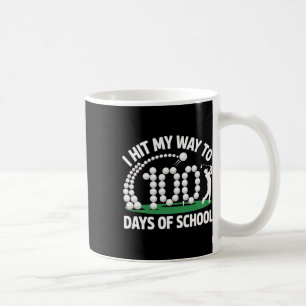 Mug Golf 100 Jours D'école Drôle Enseignant Élève 100t