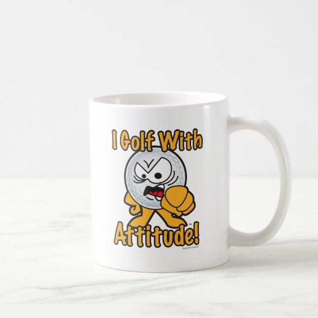 Mug Golf avec la boule de golf de bande dessinée (Droite)