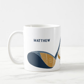 Mug Golf Club and Ball Personalized Golfers Name