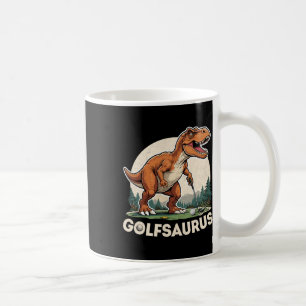 Mug Golf Dinosaur Golfer T-rex Jouer Golf Dino Golfi
