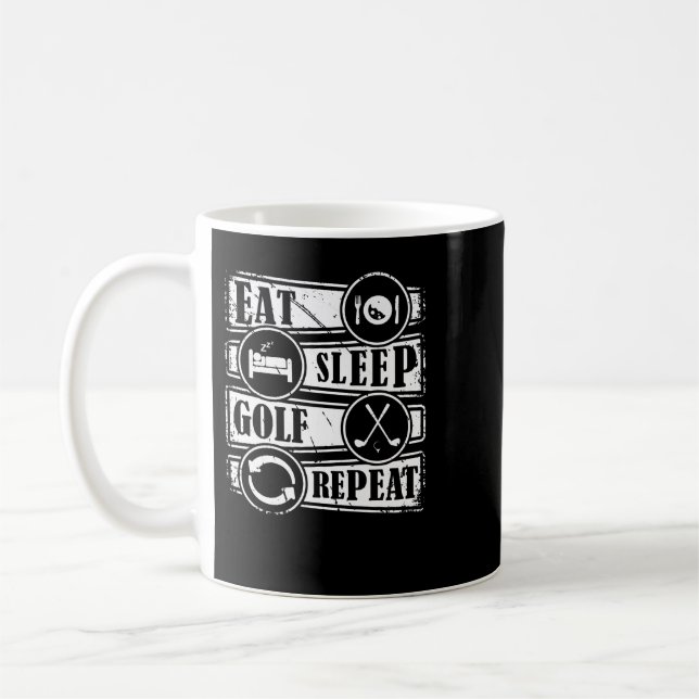 Mug Golf Eat Sleep Golf Repeat 651 golfeur (Gauche)