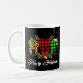Mug Golf Gnome Buffalo Plaid Famille Noël Pajam