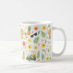 Mug Golf Hawaii thème pour les cadeaux hawaïens pour a