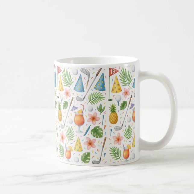 Mug Golf Hawaii thème pour les cadeaux hawaïens pour G (Droite)