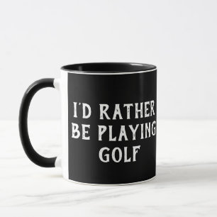MUG GOLF J'AIMERAIS MIEUX JOUER AU GOLF