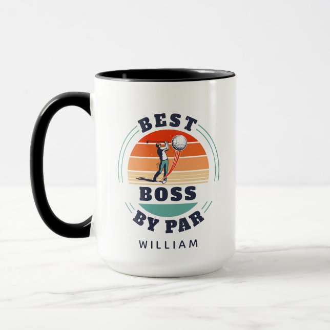Mug Golf Lover Boss Par Par Custom Retro Custom (Gauche)