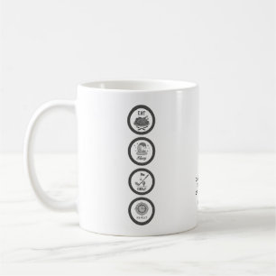 Mug Golf Manger Dormir Répéter Golfeur Personnalisé