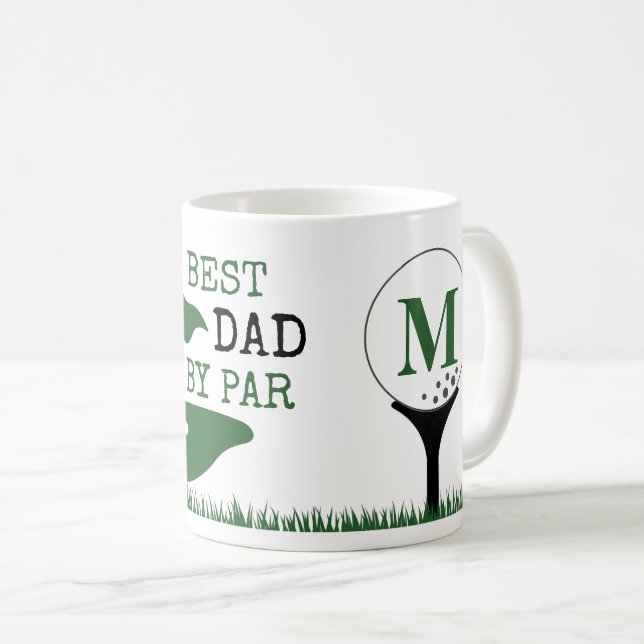 Mug Golf MEILLEUR PÈRE PAR PAR Monogramme (Devant droit)