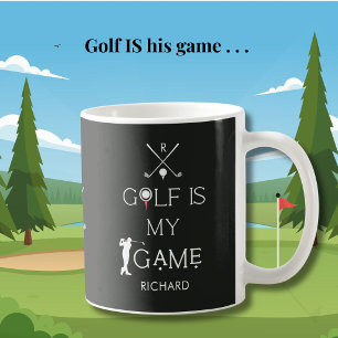 Mug *Golf Moderne Personnalisé Est Mon Jeu Personnalis