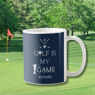 Mug Golf Moderne Personnalisé est Mon Jeu Personnalisé