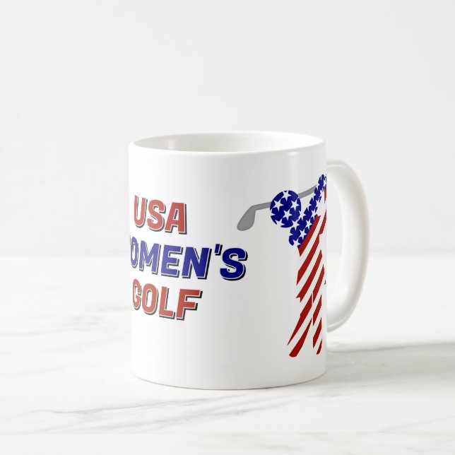 Mug Golf Patriotique Féminin des États-Unis (Devant droit)