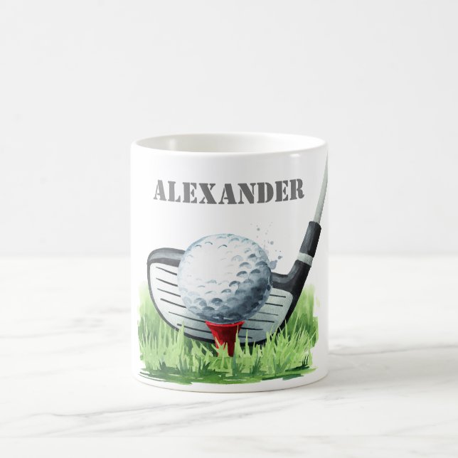 Mug Golf personnalisé classique (Centre)