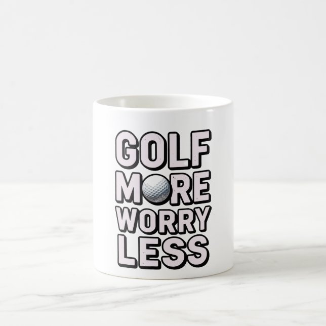 Mug Golf Plus S'inquiéter Moins pour Golfeur  (Centre)