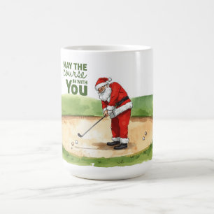 Mug Golf Que le terrain soit avec vous pour Noël Cof
