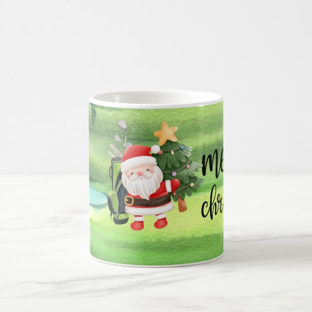 Mug Golf Santa Claus est golfeur à Noël (Centre)