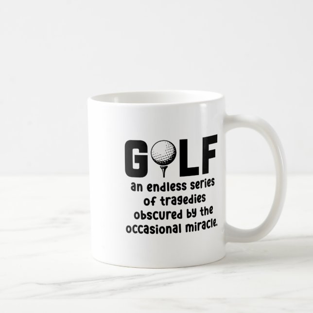 Mug Golf Une Série Infini De Tragédies Golf Golf P (Droite)