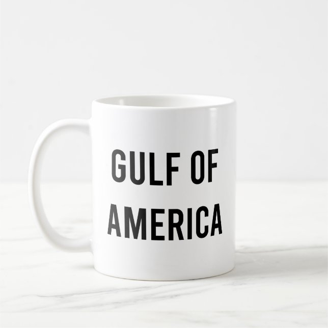 Mug Golfe d'Amérique drôle trump citation golfe d'Amér (Gauche)