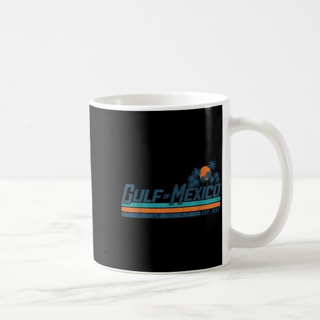 Mug Golfe Du Mexique Ouest 1550 Rétro Plage Golfe Du M (Droite)
