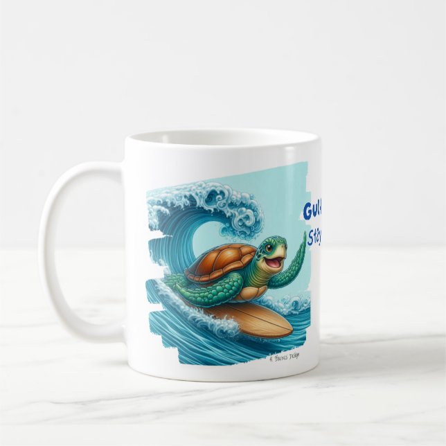 Mug Golfe du Mexique Restez salé et résistez à la tort (Gauche)
