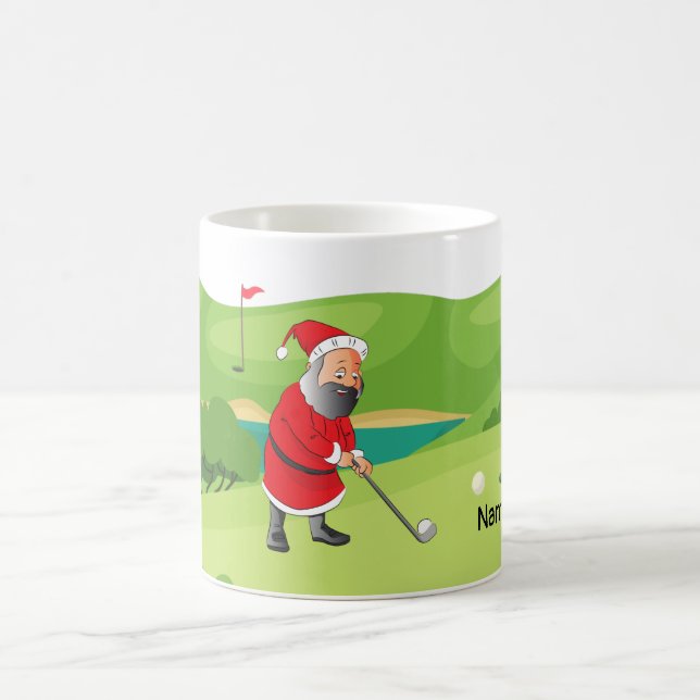 Mug Golfer Santa Claus golfeur à Noël (Centre)