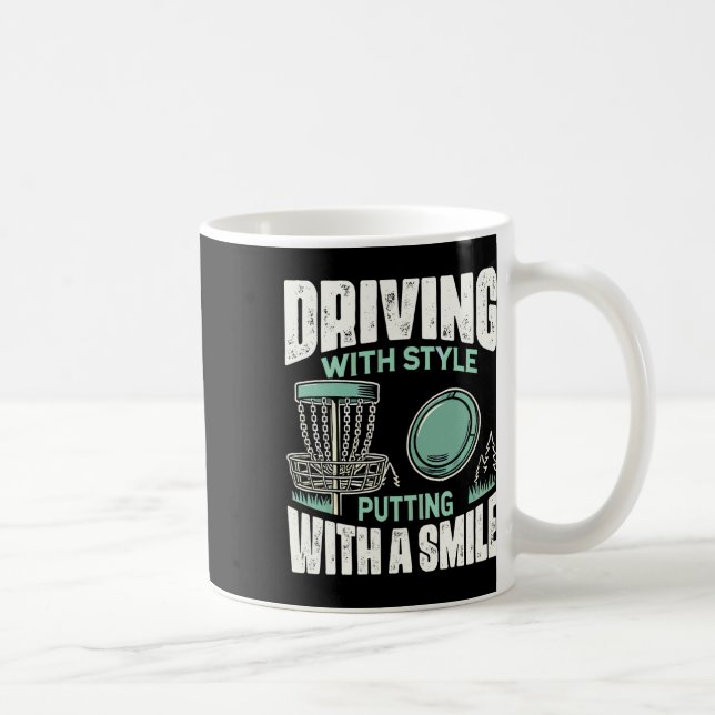 Mug Golfeur de disque conduisant avec style Golf de di (Droite)