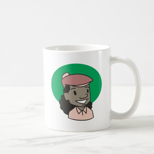 Mug Golfeur de femme d'Afro-américain (Droite)