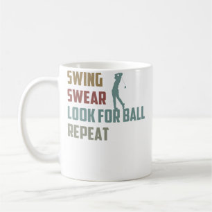 Mug Golfeur drôle à la recherche d'une balle Joueur de