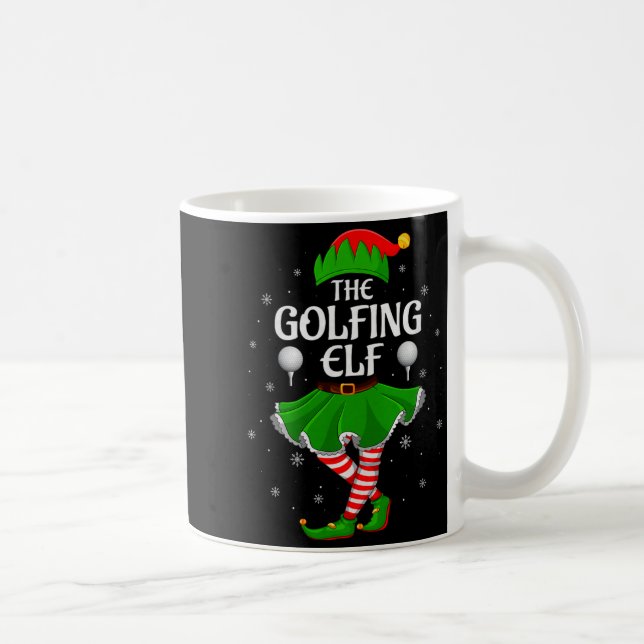 Mug Golfing Elf Christmas Family Girls Women Elf Squad (Droite)