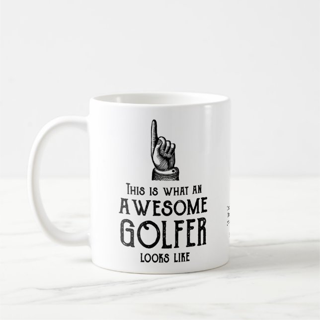 Mug Golfueur Incroyable Personnalisé (Gauche)