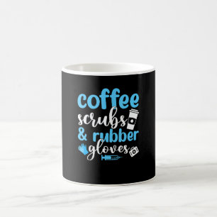 Mug Gommage au café et gants en caoutchouc Assistant