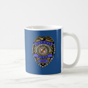 Mug Gomme de crayon d'insigne de département de polic