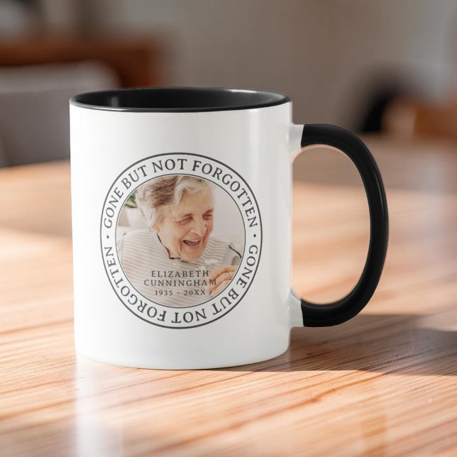 Mug Gone But Not Forgotten Memorial Photo (Créateur téléchargé)