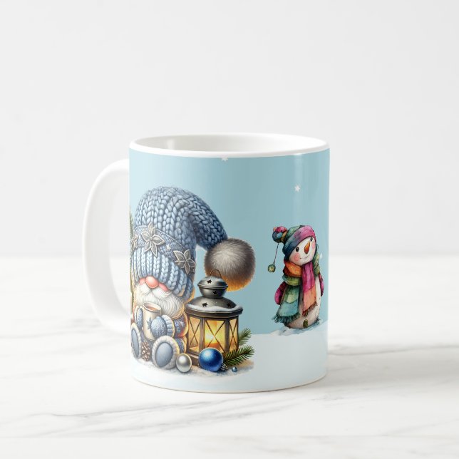 Mug Gonk bleu et argent (Devant gauche)