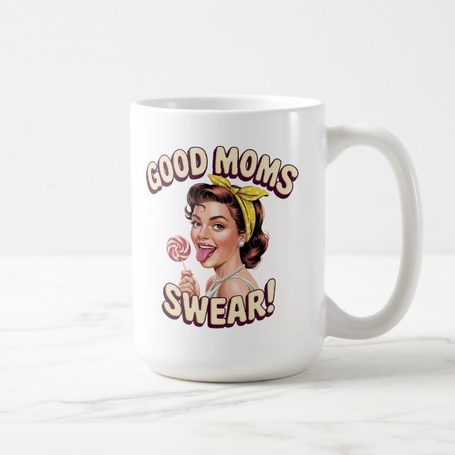 Mug Good Moms Sweer - Funny Retro Pop Art Maman Cadeau (Droite)
