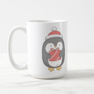 Mug "Good Morning, Cutie" adorable Penquin de Noël