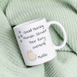 Mug Good Morning Serviteur humain du chat