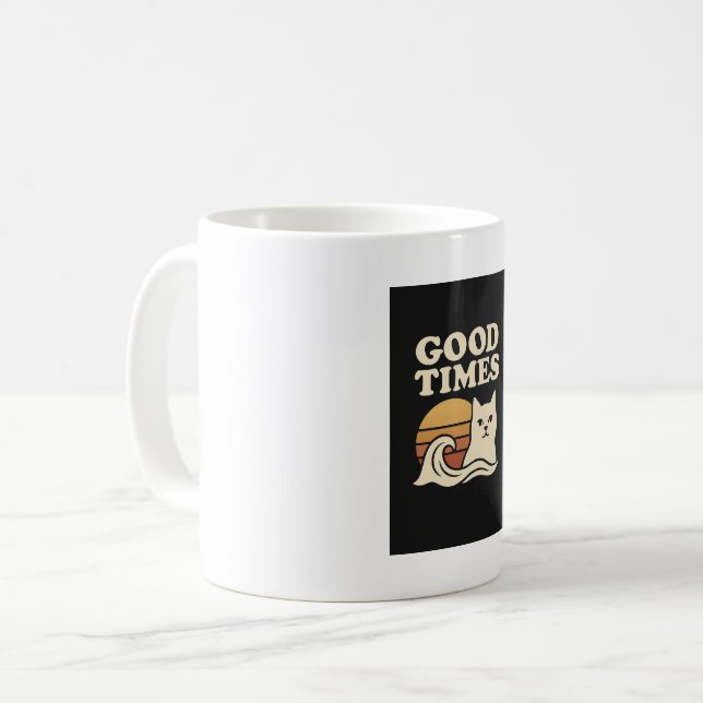 Mug Good Times Retro - Vibes positives Vintages (Devant gauche)