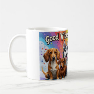 Mug Good Vibes et nez mouillé Jouer des doodles