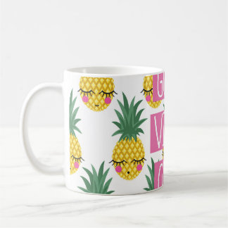 Mug Good Vibes Pineapples Motif d'été