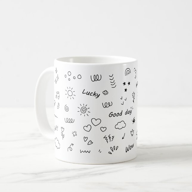 Mug Gooday mignon doodle (Devant gauche)