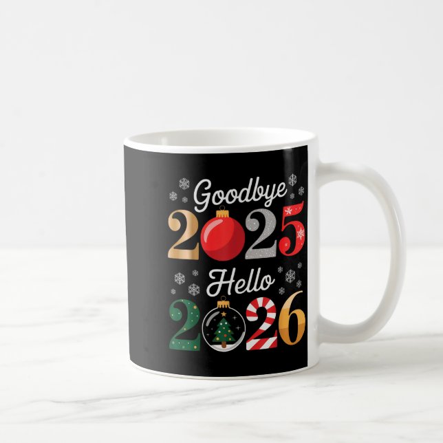 Mug Goodbye 2025 Hello 2026 Happy New Year's Eve Chris (Droite)