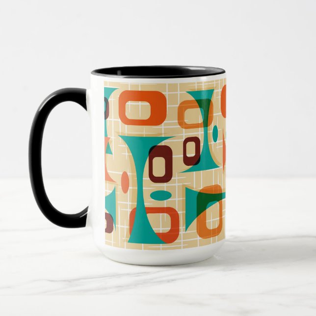 Mug Googies graphiques modernes du milieu du siècle (Gauche)
