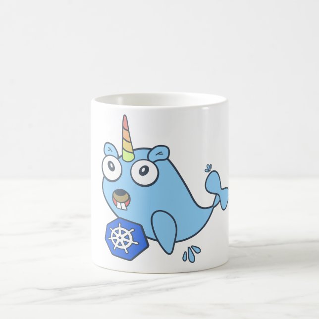 Mug Gopher Docker unicorne avec Kubernetes (Centre)